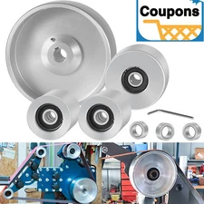 Belt Grinder 2" x 72" Wheel Set For Knife Grinders Complete Idler Tracking Wheel