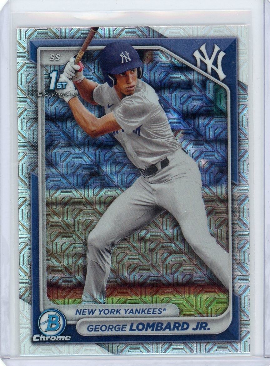 2024 Bowman Chrome Prospects - 1st Bowman George Lombard Jr. Mojo Refractor (RC)