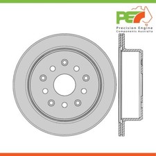 2x * TOP QUALITY *  Disk Brake Rotors - Rear Fits LEXUS SC400 UZZ30R