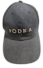 Deep Eddy Vodka Blue Corduroy Hat Cap One Size SnapBack Casual Adult Embroidered