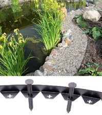 Garden Lawn Edging Flexible Plastic Garden Border 10 m + 50 STRONG Pegs Outdoor