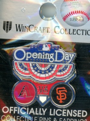 SF Giants Opening Day Pin Choice 34 Pins Various Years, Opponents