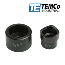 TEMCo 3/4" Conduit Punch and Die For Hydraulic Knock Out Driver