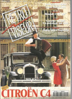 SPIEGEL NR. 69 RÜCKENLEHNE: CITROEN C4 / RENAULT 4 PS PIE / CORVETTE XP 895