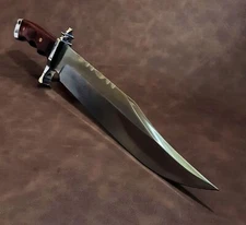 Gil Hibben Bloodwood Magnum Full Tang Bowie Knife w/Black Leather Sheath GH5104