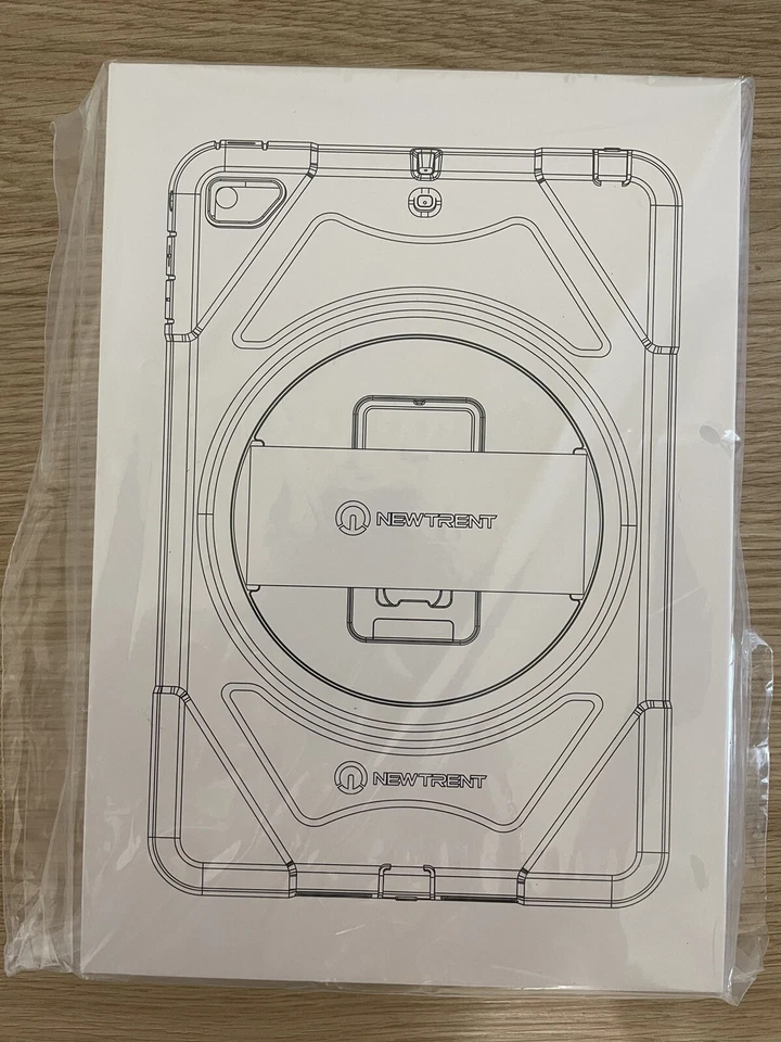 Funda resistente Newtrent Gladius iPad para iPad mini 4 y 5 - negra con correa de cuero Foto 3 de 3