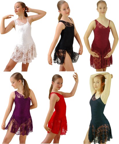 Navy Lace Modern Lyrical Dance Costume 