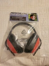 Protective Ear Muffs Hearing Protection Red Black New New In Package