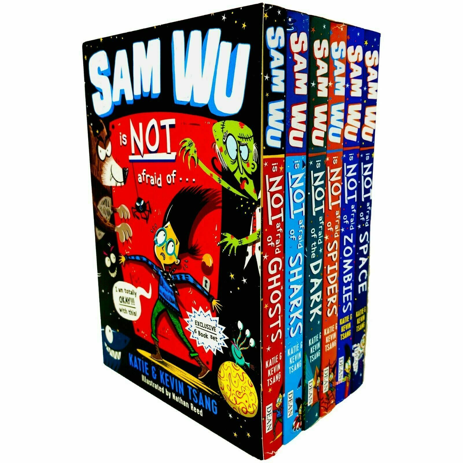 Sam Wu 6 Books Children Collection Box Set By Kevin Tsang & Katie Paperback NEW - Image 4