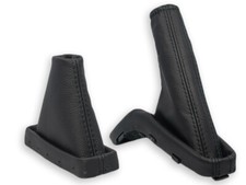 PARA OPEL ASTRA G II AUTOMÁTICO 98-09 ENGRANAJE POLAINA + FRENO DE MANO POLAINA CUERO NEGRO