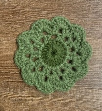 Set of 4 decorative chrochet coasters choose your color