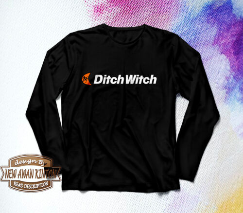 Mens Clothing Long Sleeve Tshirt Ditch Witch Logo Black Color