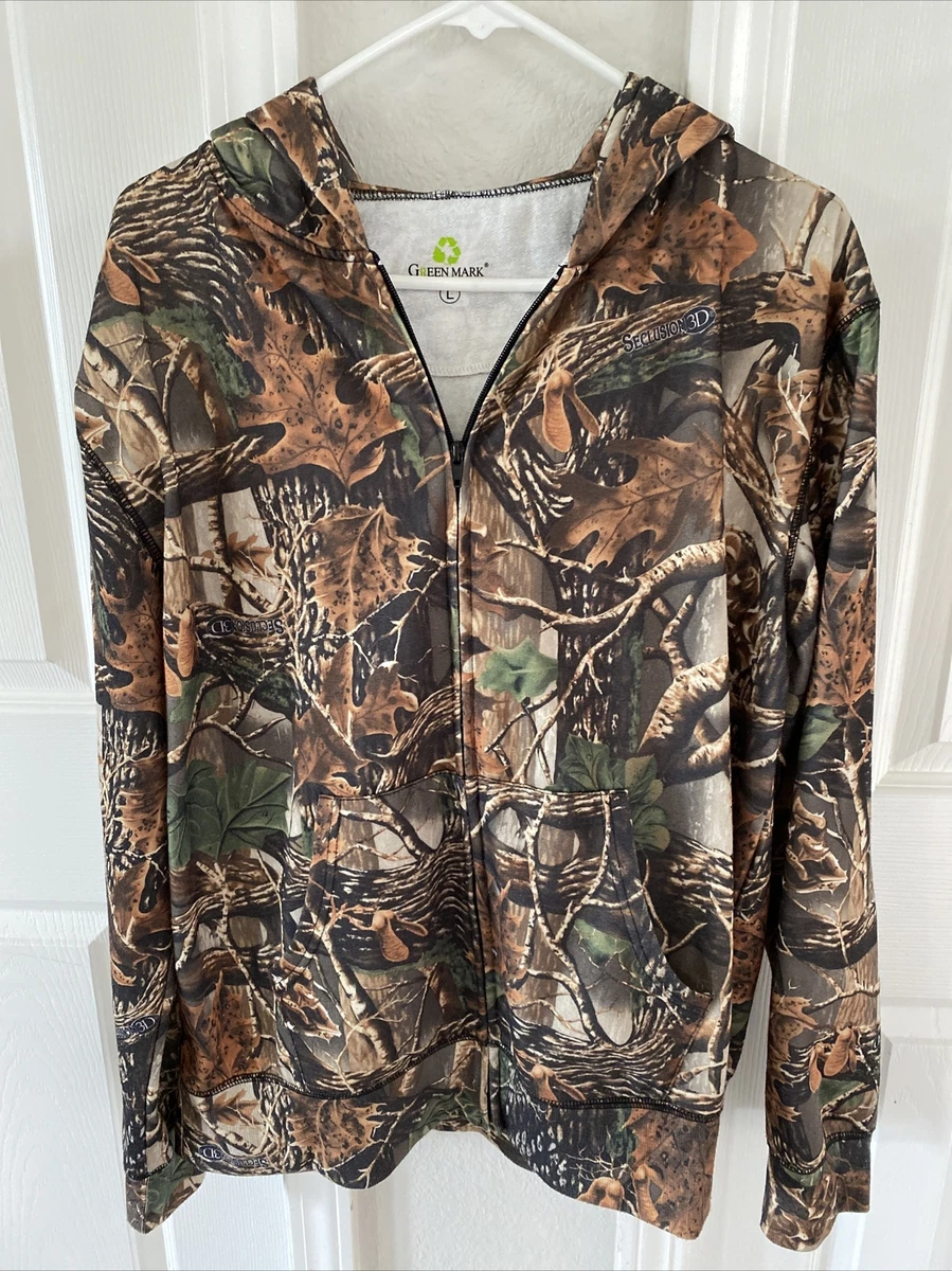 woman s Green mark Seclusion 3D camo jacket Size large Hooded