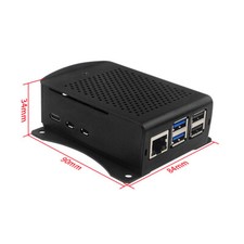 Suitable for Raspberry Pi 5 aluminum alloy shell double-sided mesh heat box