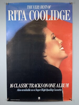 Rita Coolidge Poster Original Vintage A&M Records Promo The Very Best Of  1981