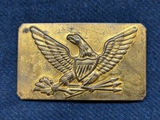 RARE 1850'S US MILITIA OFFICER EAGLE BELT PLATE