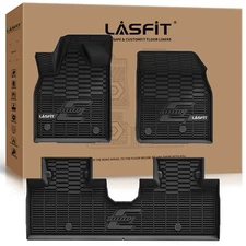 LASFIT Floor Mats for Ford Mustang Mach-E 2021-2025 4-Doors All Weather Black