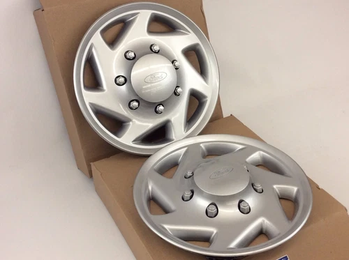 OEM New 1998-2018 Ford Econoline E250 E350 E450 16" Wheel Hub Cap COVER Set of 2