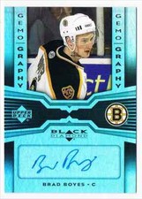 2005-06 BLACK DIAMOND GEMOGRAPHY BRAD BOYES AUTO BOSTON BRUINS #G-BB