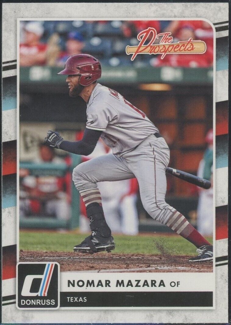 2016 Donruss Nomar Mazara Rookie The Prospects Texas Rangers RC #TP14