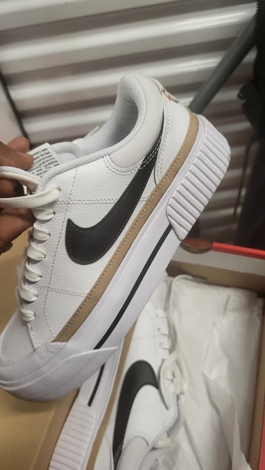 Talla 8.5 - Nike Court Legacy Lift Low Blanco Cáñamo W Foto 2 de 3