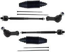 Front Left & Right Inner & Outer Tie Rods & Boots For Mitsubishi Lancer 11-2017