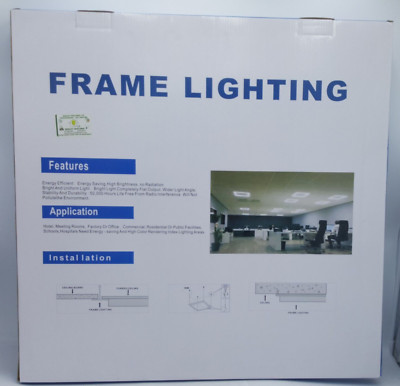 LED Rahmenbeleuchtung 600 x 600 mm 48 W 110 lm/w 6500 K Box mit 2 - Neu im Karton