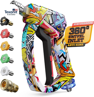 #ad #ad Short Pressure Washer Gun with Swivel 3 8quot; amp; M22 14Mm Connect High Pressure Wash $102.00