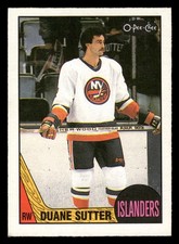 1987-88 O-Pee-Chee Hockey Card #43 Duane Sutter