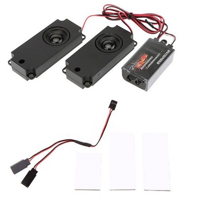 Upgrated Dual Channel Engine Sound Simulator Module System For 1/10 RC Car