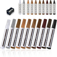 Furniture Repair Kit Wood Markers Set of 21 for Stains Scratches Wood Floors