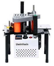 Woodworking Edge Banding Machine Portable Edge Bander Double Gluing Machine 110V