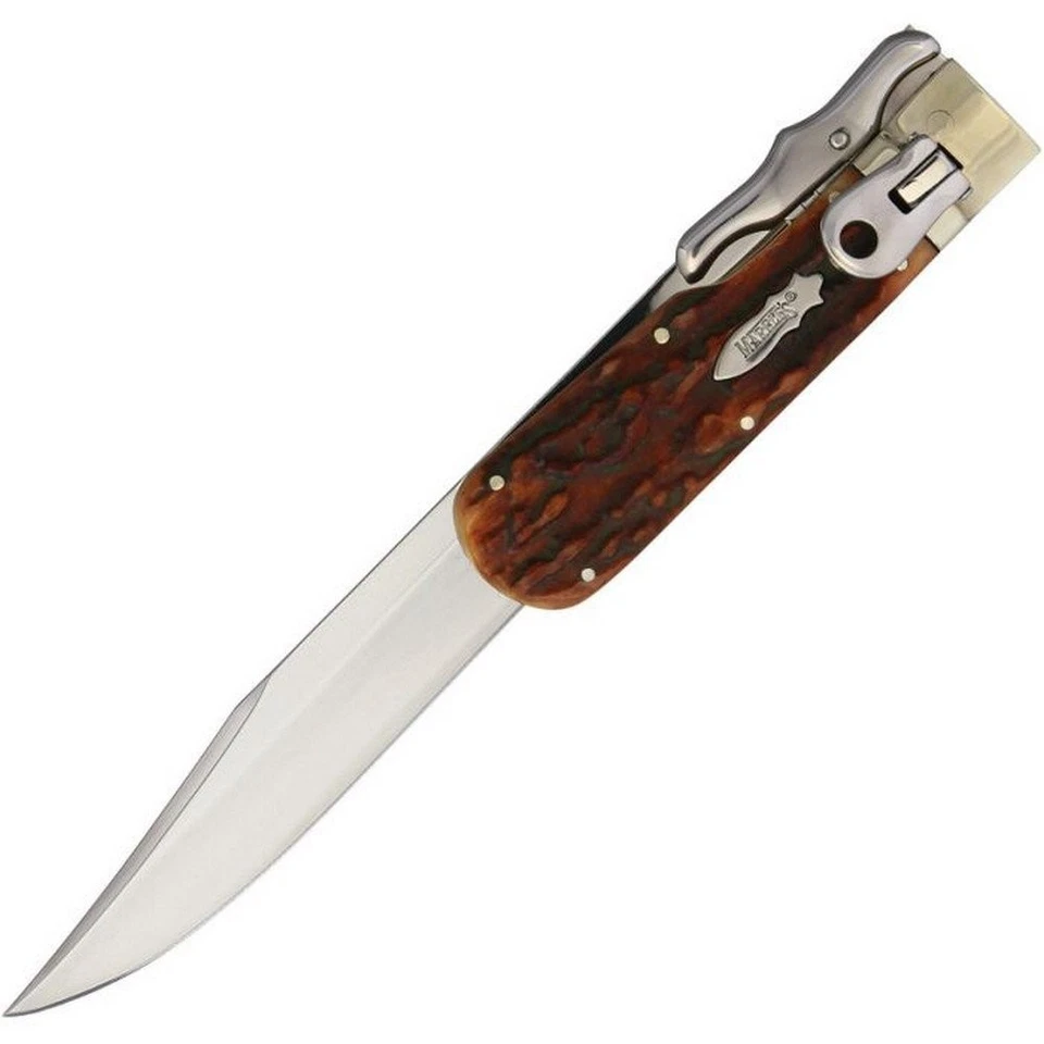 Marbles Bowie Knife Stainless Steel Blade Brown Jigged Handle - KE01 - Image 2 of 3