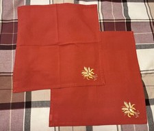 Lot de 2 serviettes de salle à manger Pier 1 Imports récolte blé doublure corbeille à pain