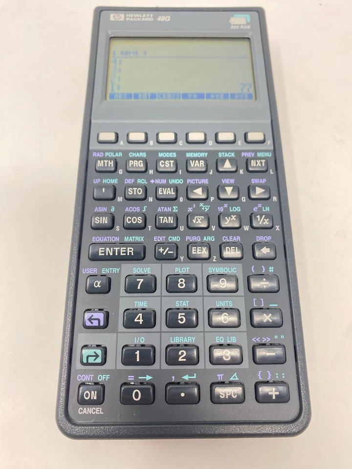 Hewlett Packard HP 48G Graphing Calculator 32K RAM with Protective Carrying Case - Image 4 of 4