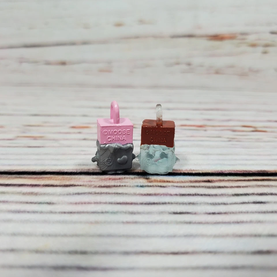 Shopkins Charm Temporada 5 Lote Cheeky Chocolate Translúcido #5-103 Metálico #5-127 Foto 4 de 4