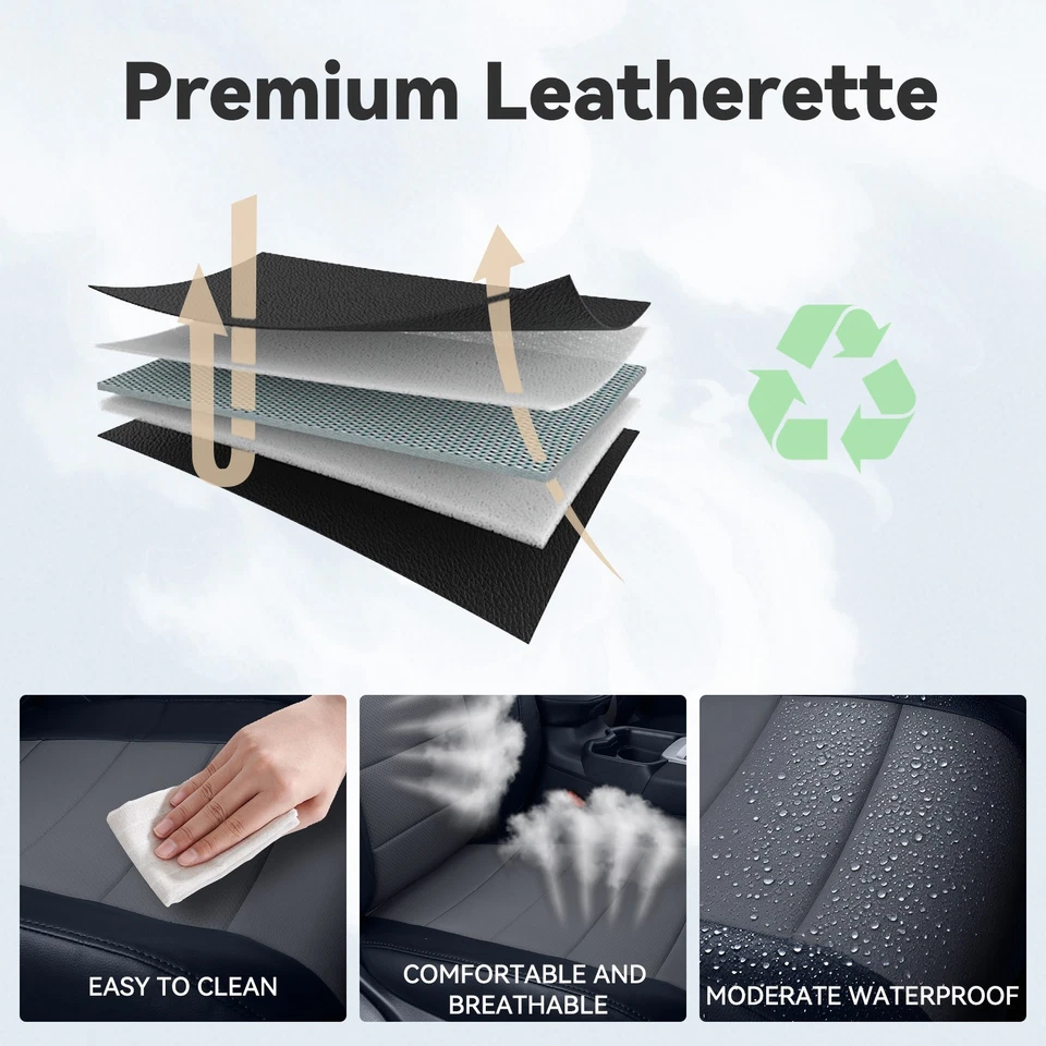 Coverdream For Toyota Sienna Car Seat Cover Full Set for Sienna LE/XLE 2011-2025 - Image 4 of 4