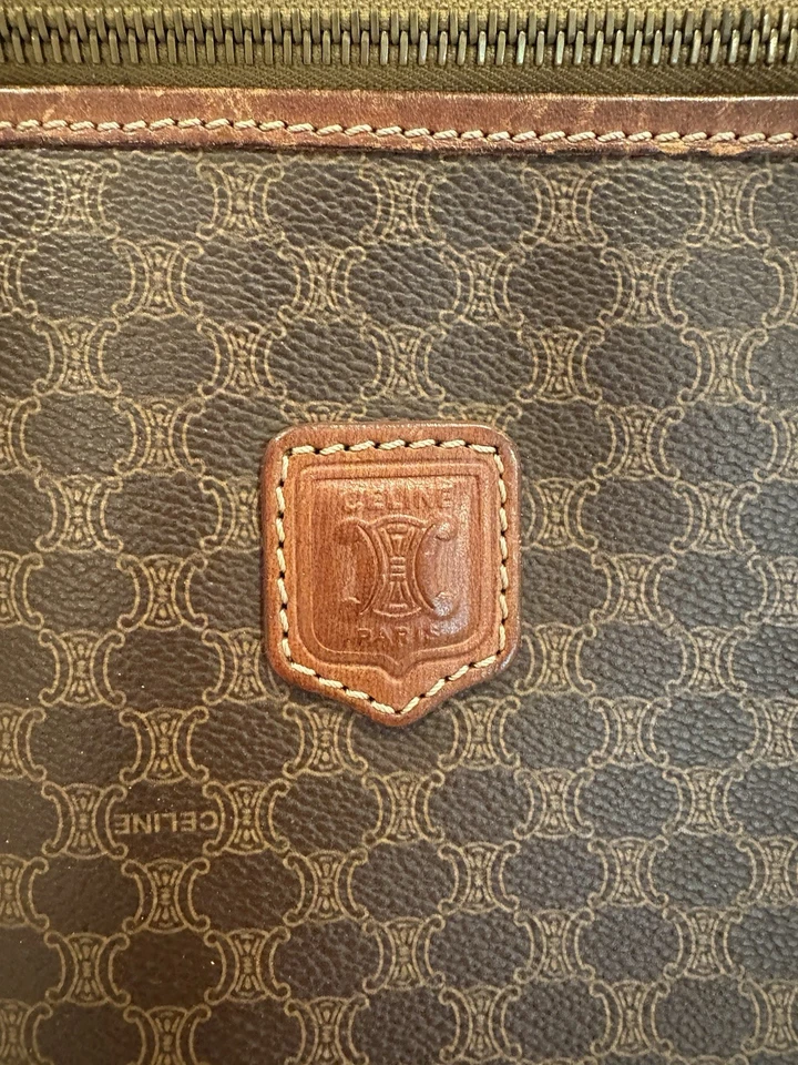 Cartera Celine Macadam Vintage Marrón Foto 3 de 4