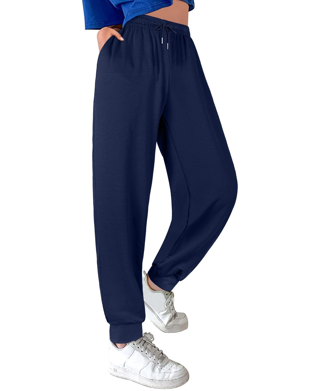 Sweatpants Women With Pockets Loose Lightweight Stretch Yoga Lounge Pant-image