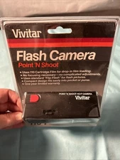 VINTAGE Vivitar Model 110-F Point ‘N Shoot Flash Camera RARE **NEW, SEALED!**