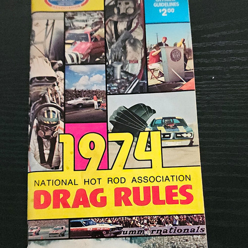 1974 NHRA Drag Rules Drag Racings Official Guidelines Book