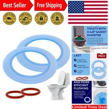 2-Pack Canister Flush Valve Seal Ring Kit - Compatible with Eljer 4 Toilets
