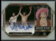 2023 Select WWE Cowboy Bob Orton #RA-CBO Ringside Action Signatures Prizm