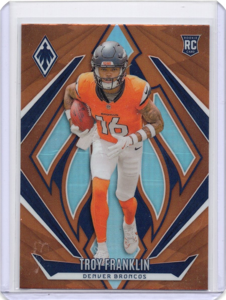 2024 Panini Phoenix - #244 Troy Franklin Rookies Orange (RC) COLOR MATCH BRONCOS