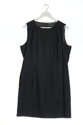 UNITED COLORS OF BENETTON Wollkleid Damen Kleid Gr. DE 40 schwarz Elegant