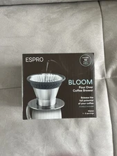 ESPRO - BLOOM Pour Over Coffee Brewer Set - Durable Brushed Stainless Steel-NEW