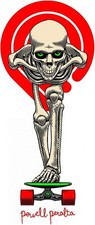 Skateboard Sticker Tucking Skeleton Sticker Decal Car Truck Mirror Cup Windshiel