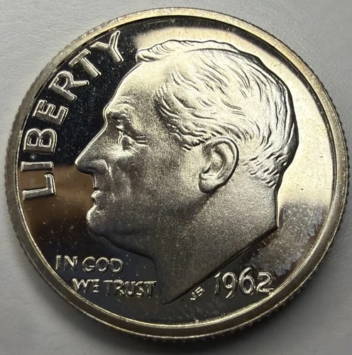 1962 Proof Silver Roosevelt Dime T53
