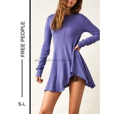MSRP $108 ✨ Free People Raw Seam Cotton Jersey Dress – Size S-L ✨SAME DAY SHIP