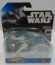 HOT WHEELS DMP60 STAR WARS STARSHIPS FENN RAU'S MANDALORIAN TALON FIGHTER NEW